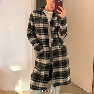 Rachel Zoe Plaid Trench Coat